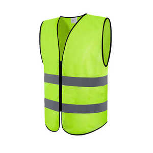 Gilet de sécurité routière de classe 2 en maille bleue personnalisable avec logo Support de logo personnalisable - Product Image 4