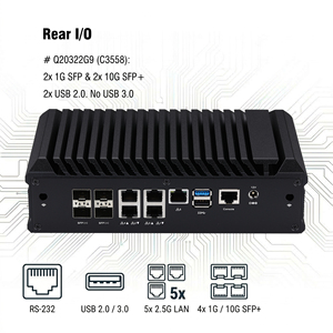 Dispositivo de Red Q20300G9 C3000 10G SFP+, Mini PC Barebone con 5 Puertos 2.5G I226-V, Router Firewall para PfSense, OPNsense, ESXi - Product Image 3