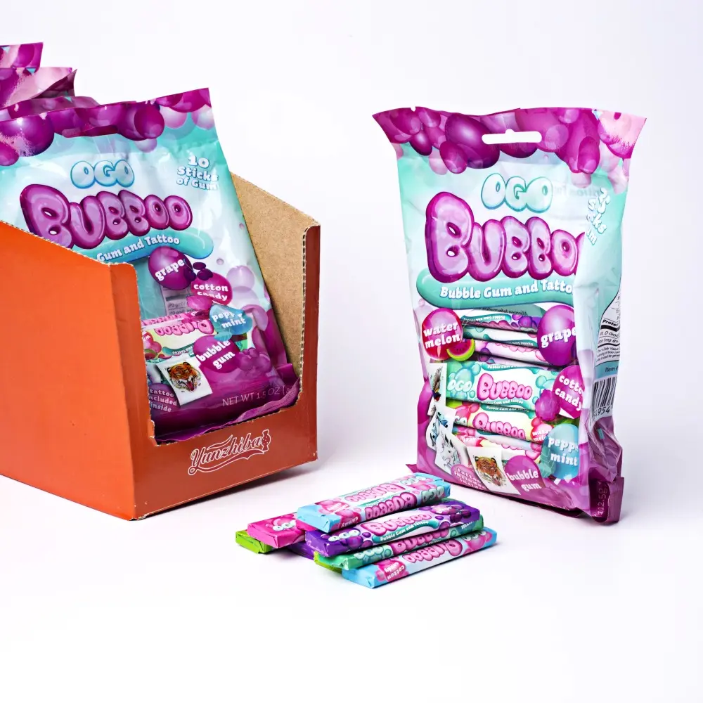 Завод жвачки. Multifruits Gum package Design.