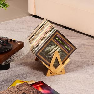 Fabbrica OEM di Porta Dischi in Bambù - Vendita all'Ingrosso per Negozi di Dischi e Uso Domestico - Product Image 3