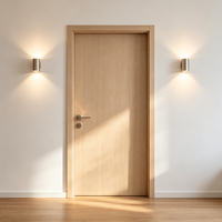 Porte intérieure moderne à finition pré-appliquée, isolation phonique 30 dB, résistante à l'humidité, pour chambres d'hôtel