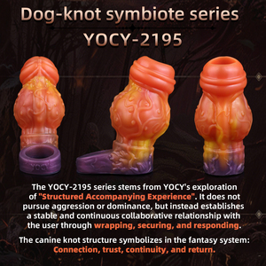 YOCY 新型ペニスリング 陰茎拡大ペニススリーブ ファンタジードッグノット シリコンコック スリーブ ディックエンラージャー 大人用セックストイ 男性用 - Product Image 2