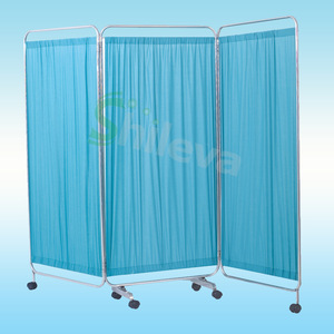 ฉากกั้นทางการแพทย์แบบพับสามตอน สแตนเลส รุ่น SLV-E4005 สำหรับโรงพยาบาล ยี่ห้อ Joyful Abundance - Product Image 1