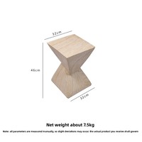 Table basse carrée en bois de style nordique, finition vieillie, pour salon moderne