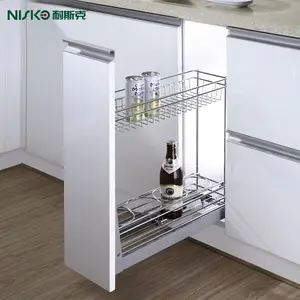 Cesta de cajón de alambre de acero inoxidable organizador de cocina