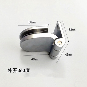 Zinc Alloy Door Hinge 180 Degree Opening For <b>Wine</b> Cabinet Glass Door Sauna Room Door Modern Design - Product Image 3