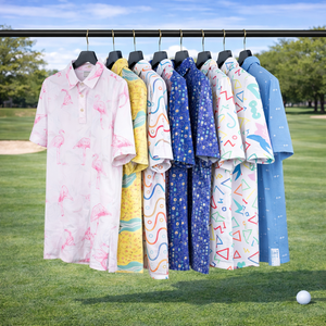 Camisetas Polo Deportivas de Golf de Secado Rápido, de Alta Compresión, con Logotipo Personalizado, Bordado OEM, de Poliéster y Elastano - Product Image 1