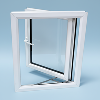 Ventanas Abatibles de PVC con Doble Vidrio Templado, Certificación de Seguridad del Reino Unido, Calificadas por Energy Star, Garantía de 5 Años