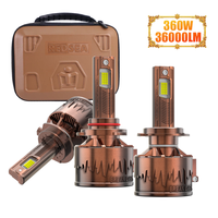 Bombilla de Faro LED REDSEA 33000lm 330W 400W con Chips CSP 5080, Luz LED Canbus para Coche, Luz Alta y Baja, H4 H7 H1 H3 H11 9005 9006