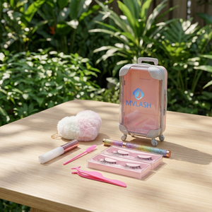 Boîte à cils en acrylique personnalisée avec logo, outil de beauté réutilisable, portable, multifonctionnel, modèle <span class=keywords><strong>MS</strong></span>, 25 mm - Product Image 1