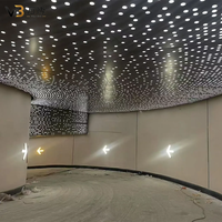 Panneau de plafond en aluminium rétroéclairé par LED, diffuseur en acrylique découpé au laser, motif personnalisé, décoratif, ignifuge, insonorisant, dalles de plafond