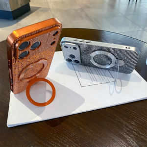 Coque de téléphone antichoc souple avec strass scintillants effet diamant pour iPhone 17 Pro Max – Étui pour filles - Product Image 4