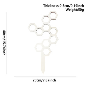 <span class=keywords><strong>Spot</strong></span> <span class=keywords><strong>jardin</strong></span> extérieur en bois nid d'abeille plante support cadre d'escalade plante escalade vigne Support fleur Insert - Product Image 6
