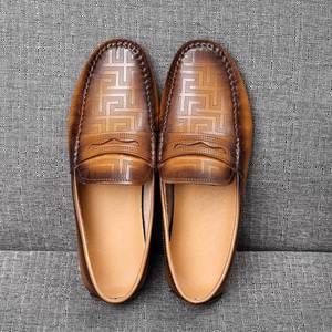 Nouvelles Chaussures d'Été pour Hommes à Semelle en Caoutchouc Imperméable, Rehaussantes, Tendance, à Bout Rond, Décontractées et Confortables pour la Conduite - Product Image 1