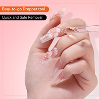 Dissolvant de colle pour faux ongles inodore, sans acétone, écologique, à la vitamine E, liquide nettoyant en profondeur, flacon compte-gouttes 30ml pour vernis à ongles