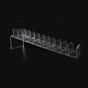 Présentoir de bureau transparent à 10 couches pour magasin de téléphonie mobile, présentoir de téléphones portables en acrylique - Product Image 1