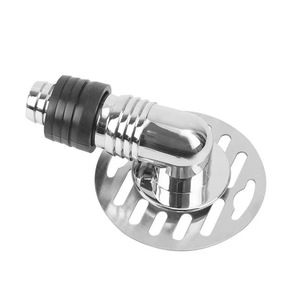 Juego de cubiertas de drenaje antiobstrucción de 4 pulgadas con conector de <span class=keywords><strong>codo</strong></span> a prueba de herrumbre Fácil instalación para drenaje de piso y lavadora - Product Image 1
