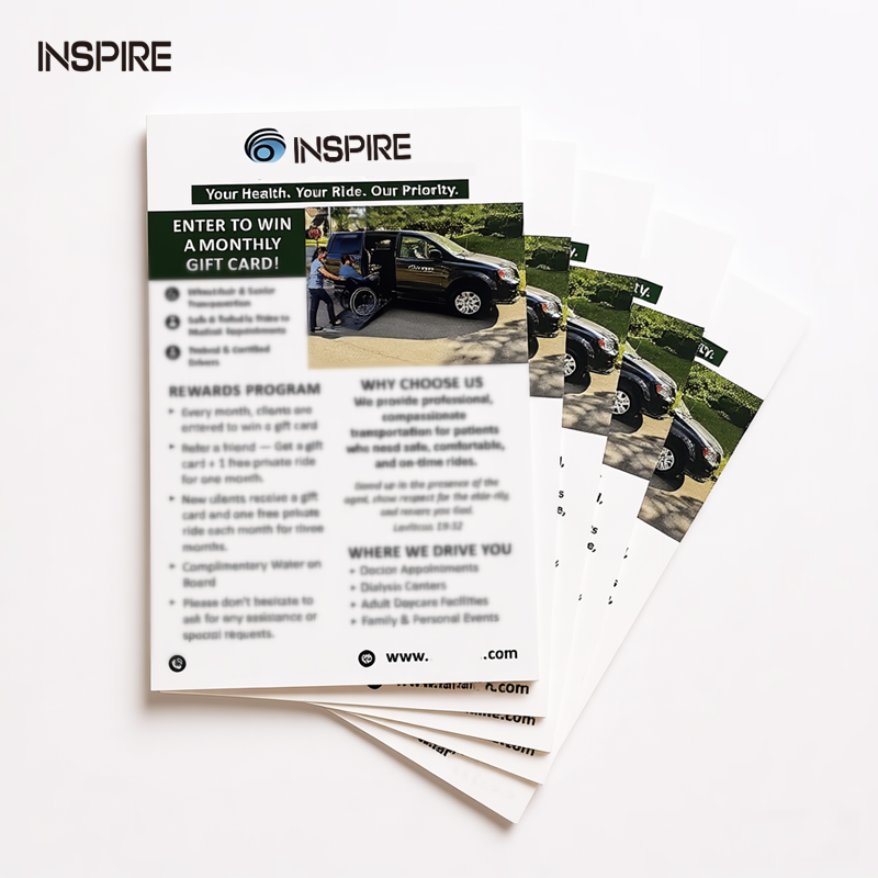 High Quality Cardboard Flyers Advertising Digital