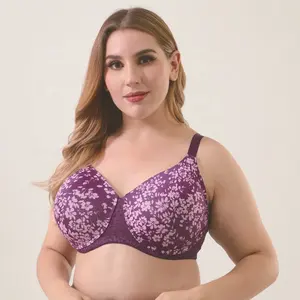 Bra Big Cup Size Comfortable Show Small Bras For Plus Size Women Absorbs Sweat Washable Plus Size Bras For Fat Women