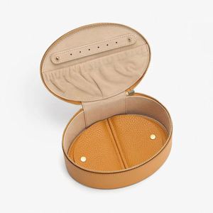 Portable Pu Leather Small Organizer <b>Necklace</b> Earrings Ring Storage Travel <b>Jewelry</b> <b>Box</b> With Pouch - Product Image 2