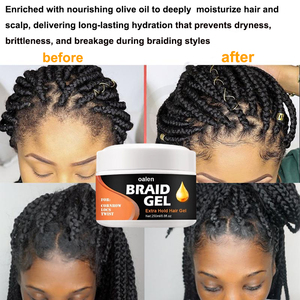 Cire capillaire hydratante extra forte, non écaillante, biologique, pour tresses et locs, gel pour cheveux africains 4C, marque privée - Product Image 2