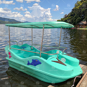 Pédalo en plastique PE durable pour 4 personnes, idéal pour parcs aquatiques et locations commerciales en station balnéaire, à vendre - Product Image 6