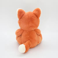 Vente en gros de peluche de renard d'aurore personnalisée Renard endormi doux avec son respirant Animal en peluche doux