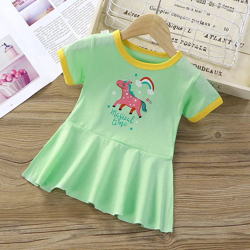 Phantasie Baby Kleider niedlich neuesten Baumwolle Baby Kleid Designs Fee Kleid