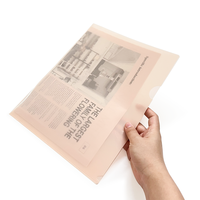 Carpeta de Presentación en Forma de L, Tamaño A4, Material PP Transparente, Bolsa de Almacenamiento de Archivos de Una Sola Página en Varios Colores