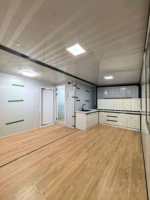 Maison conteneur extensible avec finition imitation bois