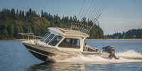 2024 nouveau luxe cabine Cruiser vitesse bateau Offre Spéciale aluminium océan pêche Centre Console Yacht avec moteur pour l'utilisation de la rivière