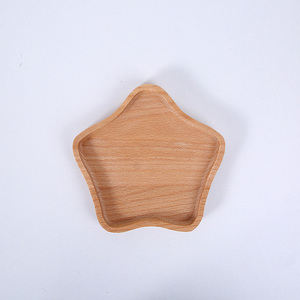 <strong>Wooden</strong> Serving <strong>Tray</strong> Cute Star Plate Kids Child <strong>Dessert</strong> Snacks Serving <strong>Tray</strong> - Product Image 6