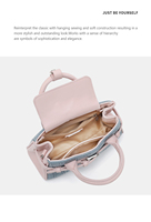 Sacs à main de luxe gaufrés pour femmes, mini sac fourre-tout à boucle de ceinture, sac à main à poignée supérieure, sac bandoulière pour femme avec sangle détachable