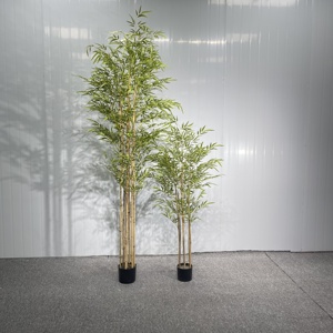 Planta Artificial de <span class=keywords><strong>Bambú</strong></span> de la Suerte, Plástico de Alta Simulación, Estilo Moderno, Decoración para Interiores y Exteriores, para Dormitorio, Hogar y <span class=keywords><strong>Jardín</strong></span> - Product Image 2