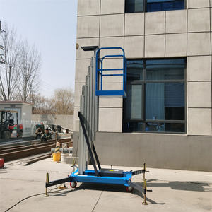 Antena kecil mobil angkat 8m hidrolik tunggal tiang paduan aluminium pria angkat aluminium Aerial kerja Platform - Product Image 1