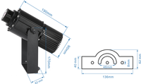 30W 50W 80W 100W 150W 200W 240W 400W 600W Intérieur Extérieur Couleur unique RGBW DMX512 LED Logo Gobo Projecteur