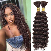 Extensions de cheveux synthétiques tressées Deep Wave, aspect cheveux naturels, avec double trame machine, les plus vendues en gros
