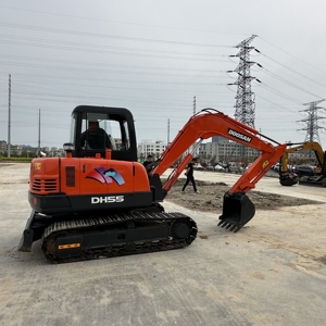 รถขุดขนาดเล็ก DONSAN DH55 รุ่นปี 2020 น้ำหนัก 5.5 ตัน พร้อมหัวหนีบ (Thumb Bucket) ขายส่งจากจีน - Product Image 2