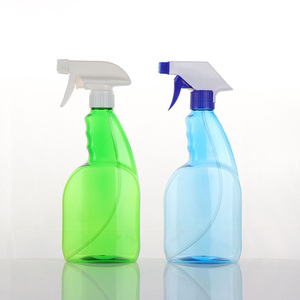 Envase <span class=keywords><strong>para</strong></span> Soluciones de Limpieza del Hogar, Botella de Spray de Plástico PET Transparente Ecológica de 400ml 500ml 750ml, Botellas con Pulverizador - Product Image 1