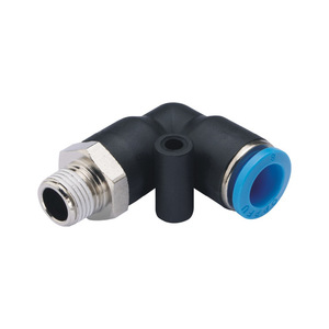 ข้อต่อลมแบบเร็ว Xingyi Technology รุ่น PL4 6 8 10 12 16 M5 R1 8 1 4 3 8 1 2 แบบเกลียวชนิด L สำหรับสายลม - Product Image 2