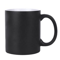 Tasse Magique en Céramique Personnalisable de 11 oz avec Couvercle et Ceinture Changeant de Couleur pour Café, Mug Vierge à Sublimation pour Impression par Transfert Thermique, Cadeau