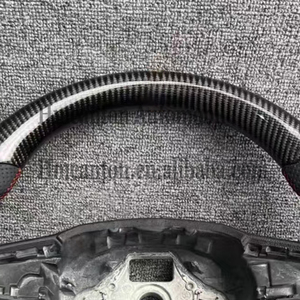 สินค้าใหม่มาแรง พวงมาลัยคาร์บอนไฟเบอร์หุ้มหนังแบบเจาะรู สำหรับรถยนต์ Skoda Octavia - Product Image 6