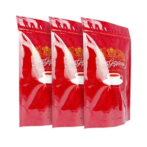 Moistureproof Aluminum Foil Custom Printing Coffee Pouch Stand Up Packaging Ziplock Compound Bags