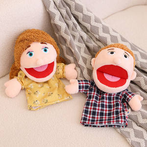 Famille marionnette à main jouets en peluche peut ouvrir la bouche Figure Parent-enfant <span class=keywords><strong>jeu</strong></span> <span class=keywords><strong>jeu</strong></span> <span class=keywords><strong>de</strong></span> rôle cadeaux <span class=keywords><strong>pour</strong></span> enfants en gros - Product Image 1