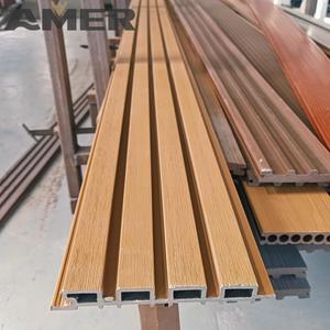 Paneles de Pared y Techo de Madera Plástica Compuesta (WPC) para Exteriores, Revestimiento de Pared Exterior Acanalado, Venta al Por Mayor - Product Image 4