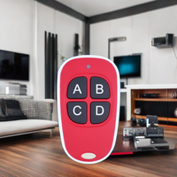 Control remoto inalámbrico rojo de 4 canales y 315MHz, RF, 1 año de garantía, repuesto de control remoto de tipo duplicado para puerta eléctrica