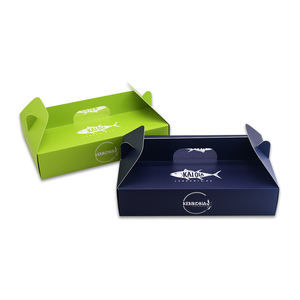 Caja <span class=keywords><strong>de</strong></span> papel <span class=keywords><strong>de</strong></span> grado alimenticio con impresión personalizada, para restaurante, Sushi, para llevar comida, <span class=keywords><strong>Delicatessen</strong></span>, con mango - Product Image 3