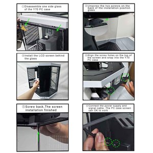 LCD kéo dài thanh hiển thị UltraWide Màn hình 14.5 "2K 2560x720 Loại C IPS cảm ứng xách tay màn hình màn hình cho Y70 PC trường hợp - Product Image 4