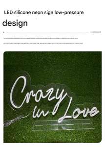 สั่งทำป้ายไฟ LED อิเล็กทรอนิกส์แบบกำหนดเองสำหรับตกแต่งผนังงานแต่งงาน; ไฟนีออนสำหรับงานปาร์ตี้ งานแต่งงาน และตกแต่งห้องนั่งเล่น - Product Image 5