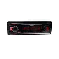 1 Din 7388IC Lecteur MP3 de voiture Grand écran LCD Mode Radio USB/BT Subwoofer Sortie FM Transmetteur Amplificateur Supporte WAV